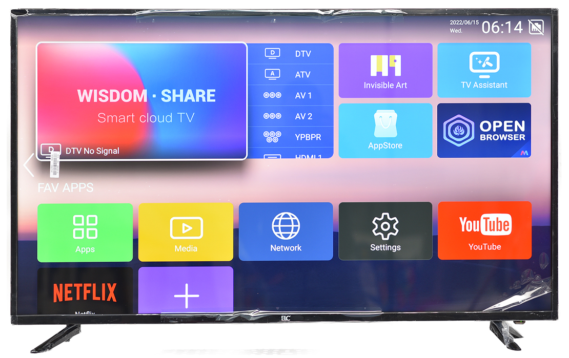 ELC TV 55" inch smart Android 4K (Built-in receiver) DTV&ATV